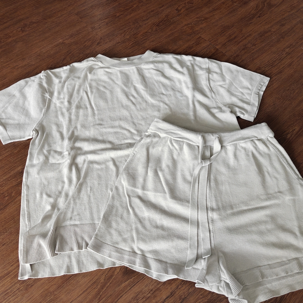 H&M light green Knit Lounge Set